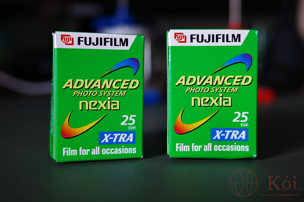 FujiFilm Nexia APS vintage film stock.
Image by David Turner - Protected by Copyright Law - All Rights Reserved.