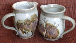 "Tree" jugs 16-18cm high