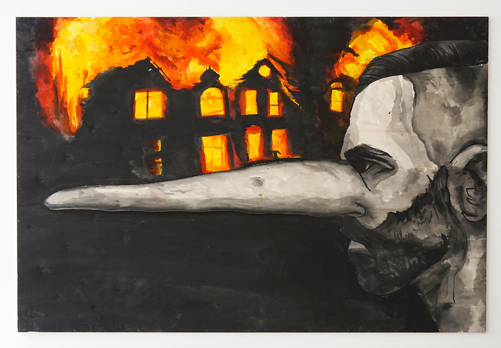 Burning Shtetl on My Nose, 2015