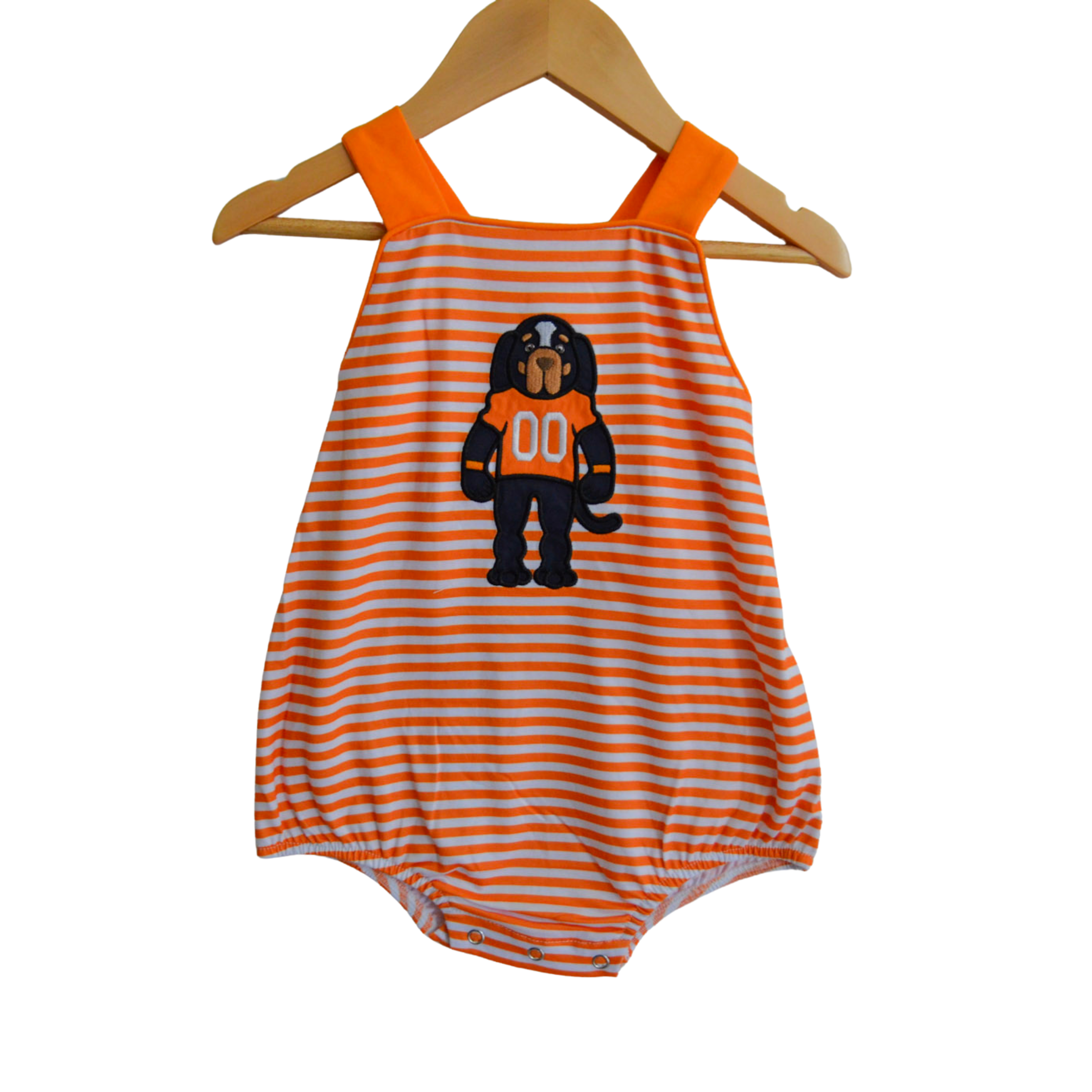 Smokey Mascot Orange Striped Boy Tennessee Vols Bubble knoxville boutique gameday football mascot matching