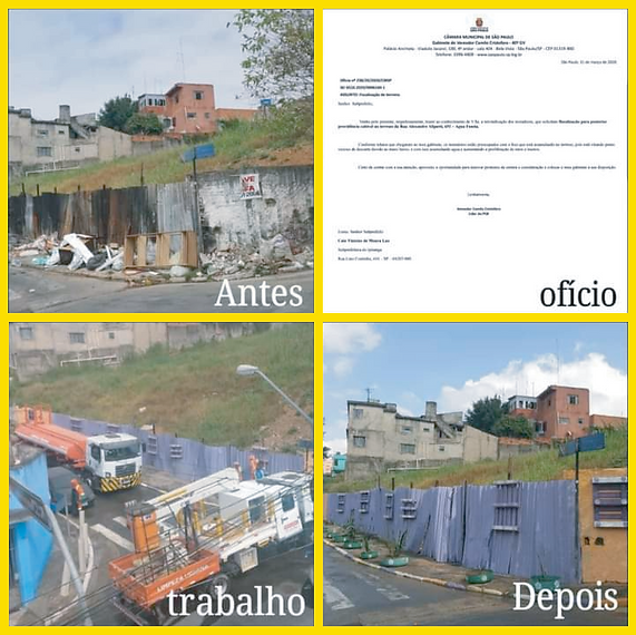 Camilo cristófaro e trabalhos na Água Funda, o vereador mais atuante da cidade de São Paulo. - Entulhos
