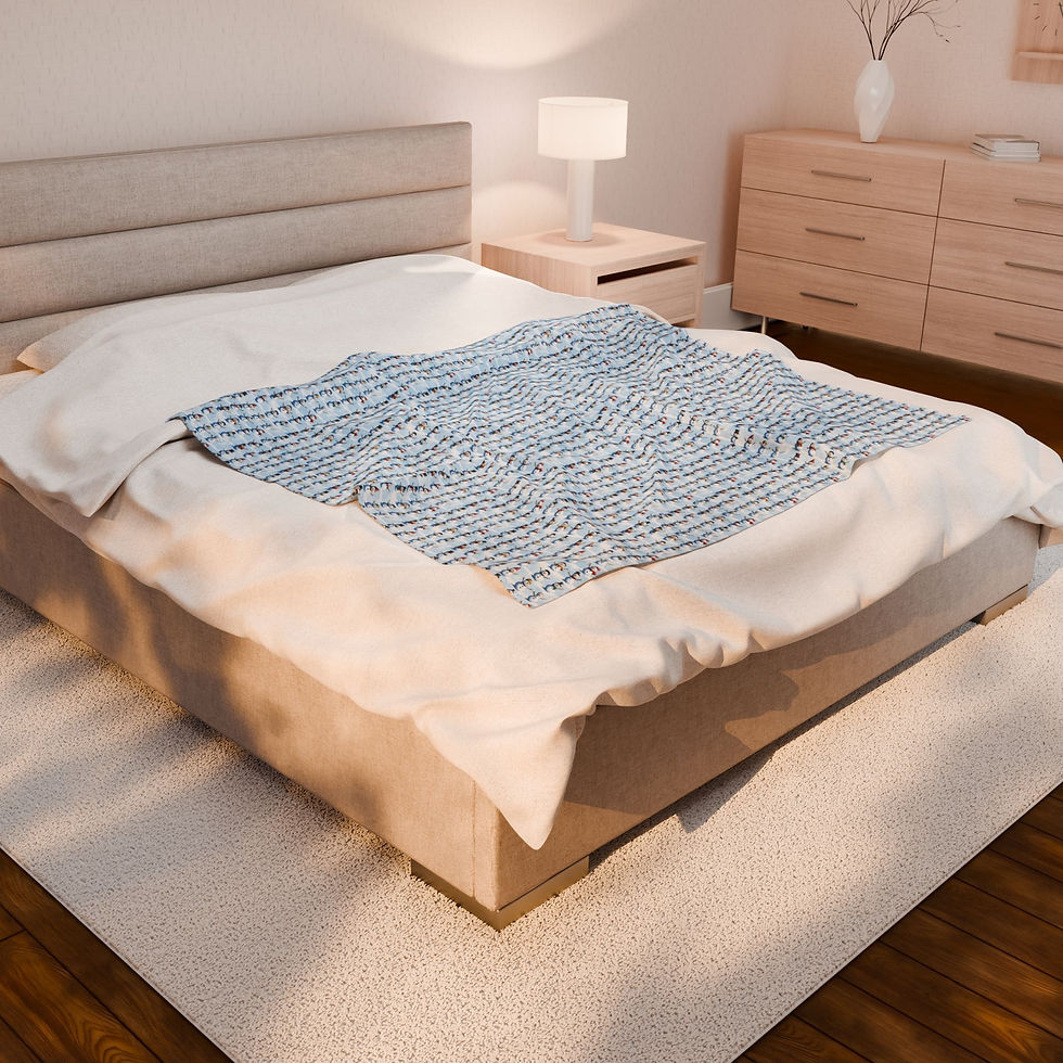 Thumbnail: Meet Mr. Frosty Snowman Blanket - Velveteen Plush Blanket