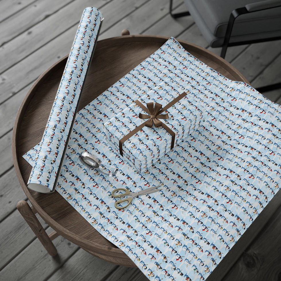 Thumbnail: Meet Mr. Frosty - Snowman Wrapping Paper