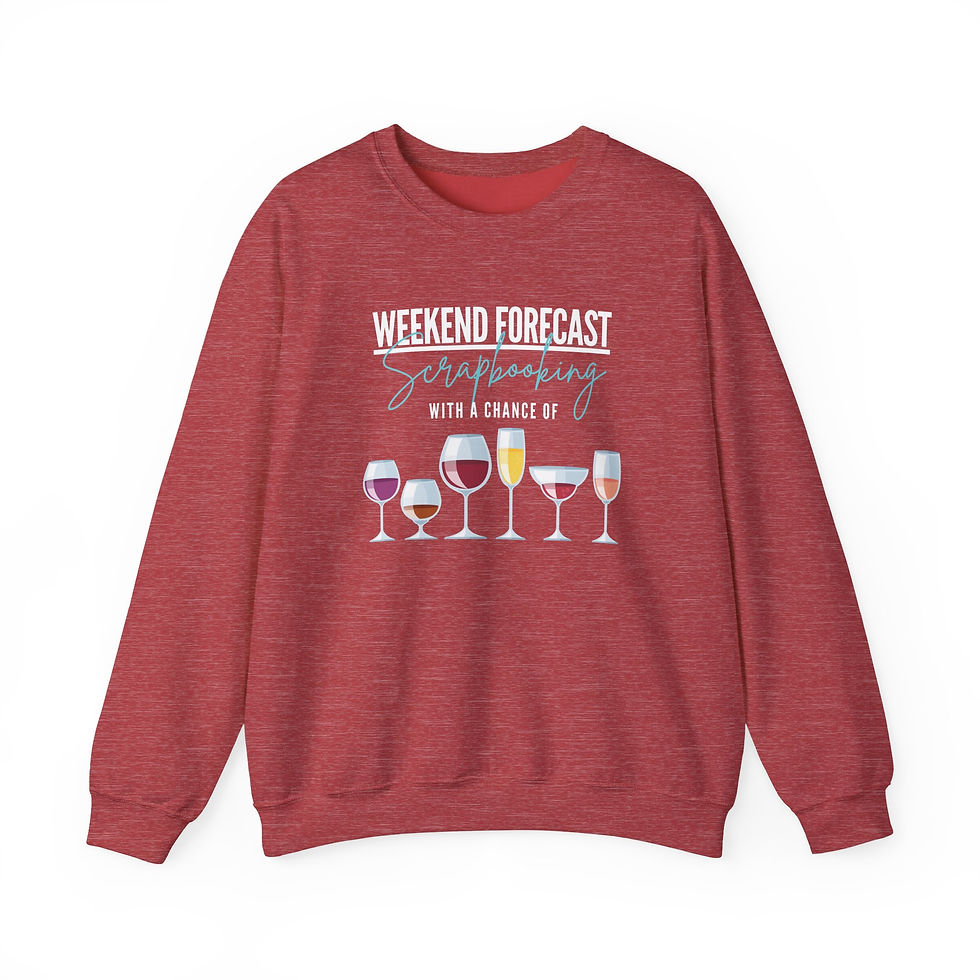 Thumbnail: Chance of Wine Crewneck Sweatshirt Unisex