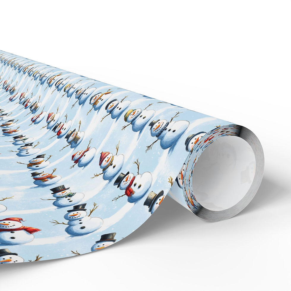 Thumbnail: Meet Mr. Frosty - Snowman Wrapping Paper