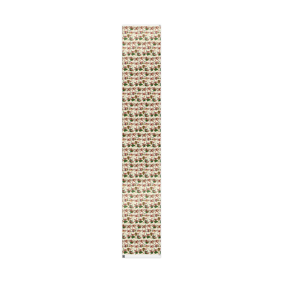 Thumbnail: Happy Christmas Santa & Gifts Wrapping Paper — Festive Holiday Gift Wrap