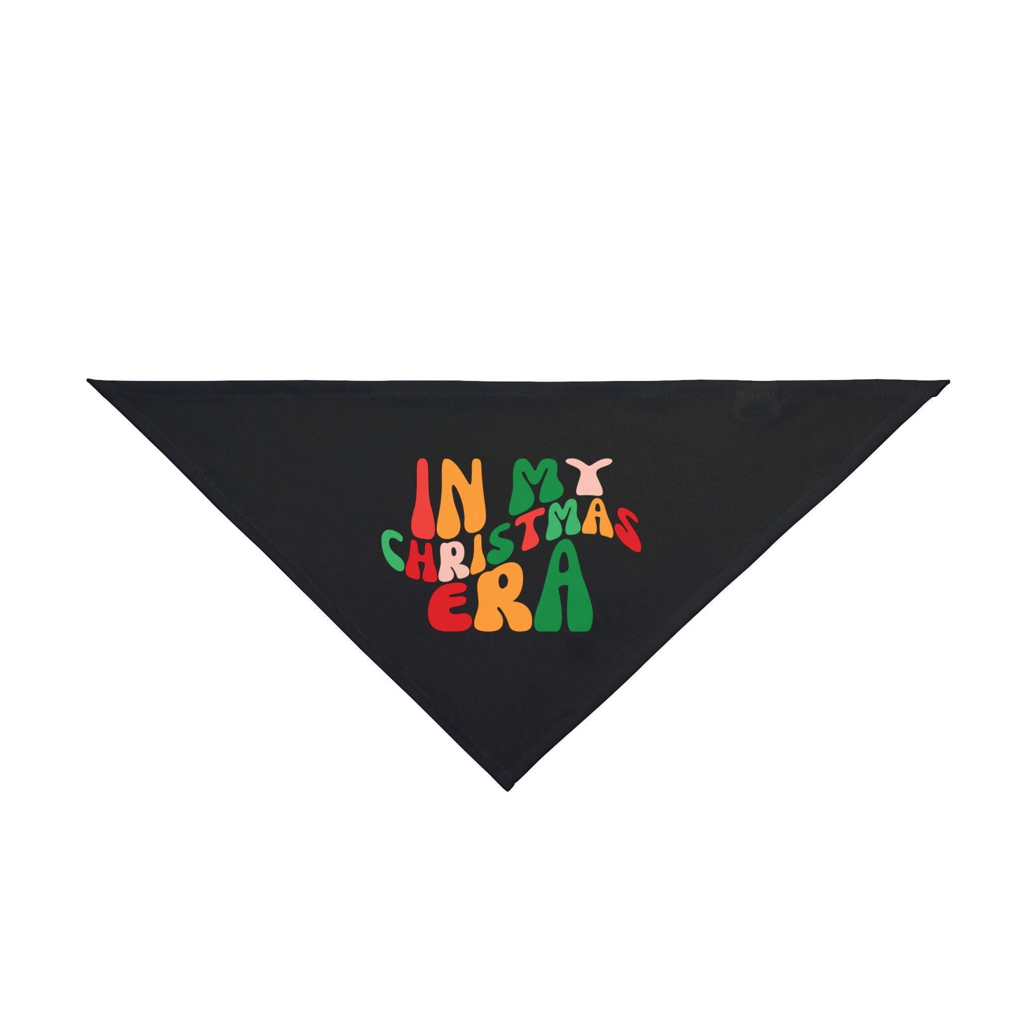My Christmas Era (Black) Pet Bandana | Holiday Dog Accessory for Christmas