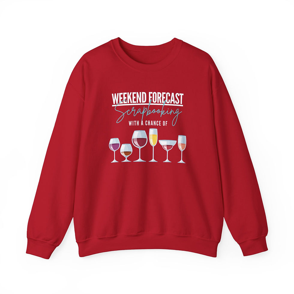 Thumbnail: Chance of Wine Crewneck Sweatshirt Unisex
