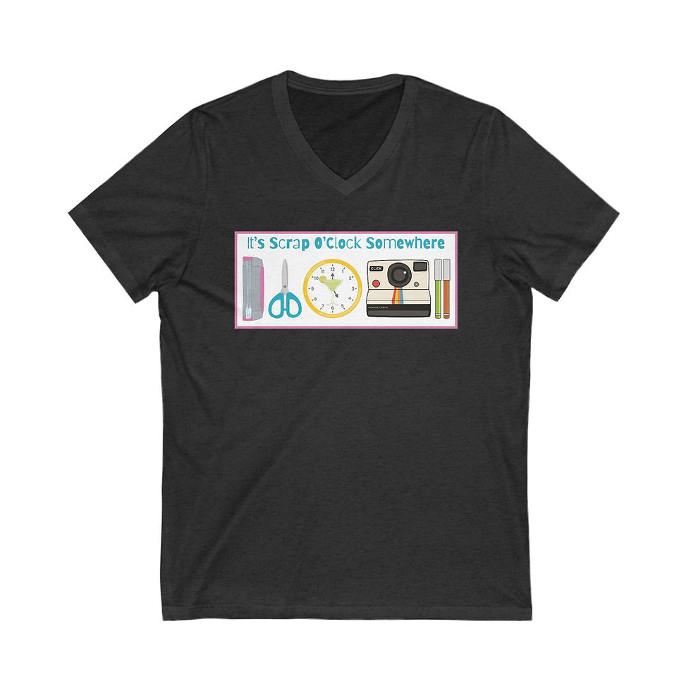 Thumbnail: Vneck Scrap O'Clock Shirt Unisex