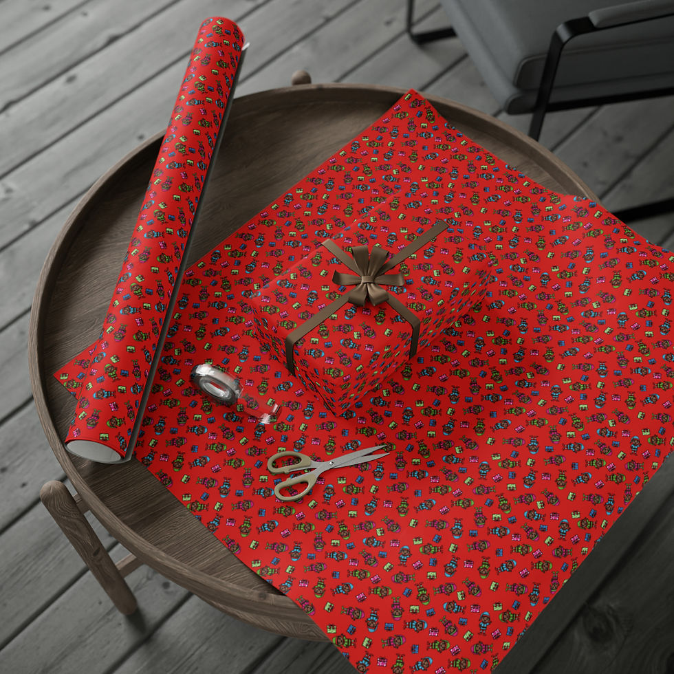 Thumbnail: Be Your Best Elf Wrapping Paper - Traditional Red