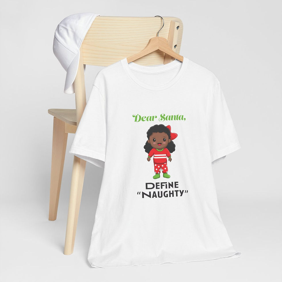 Thumbnail: Dear Santa, Define Naughty: Mila - Adult Unisex T-shirt