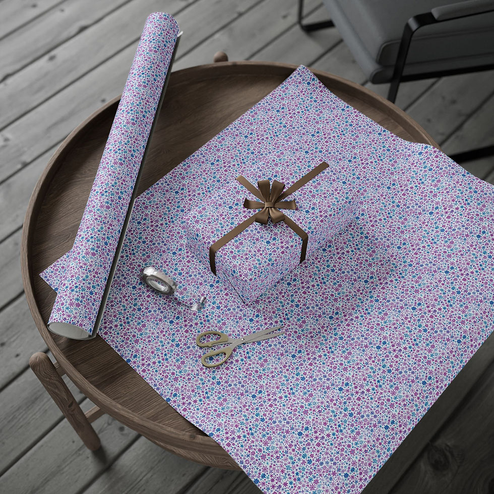 Thumbnail: Snowflakes on Light Background Wrapping Paper