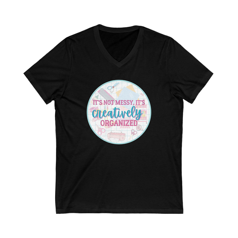 Thumbnail: Vneck Creatively Organized Shirt Unisex