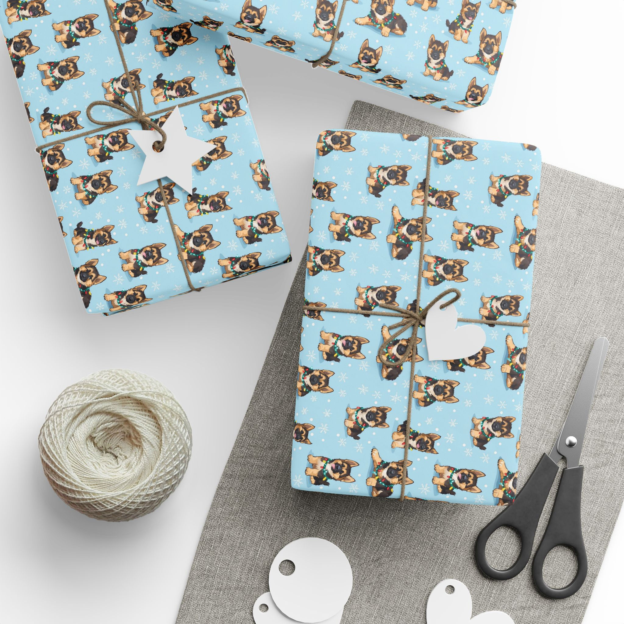 German Shepherd Puppy Wrapping Paper