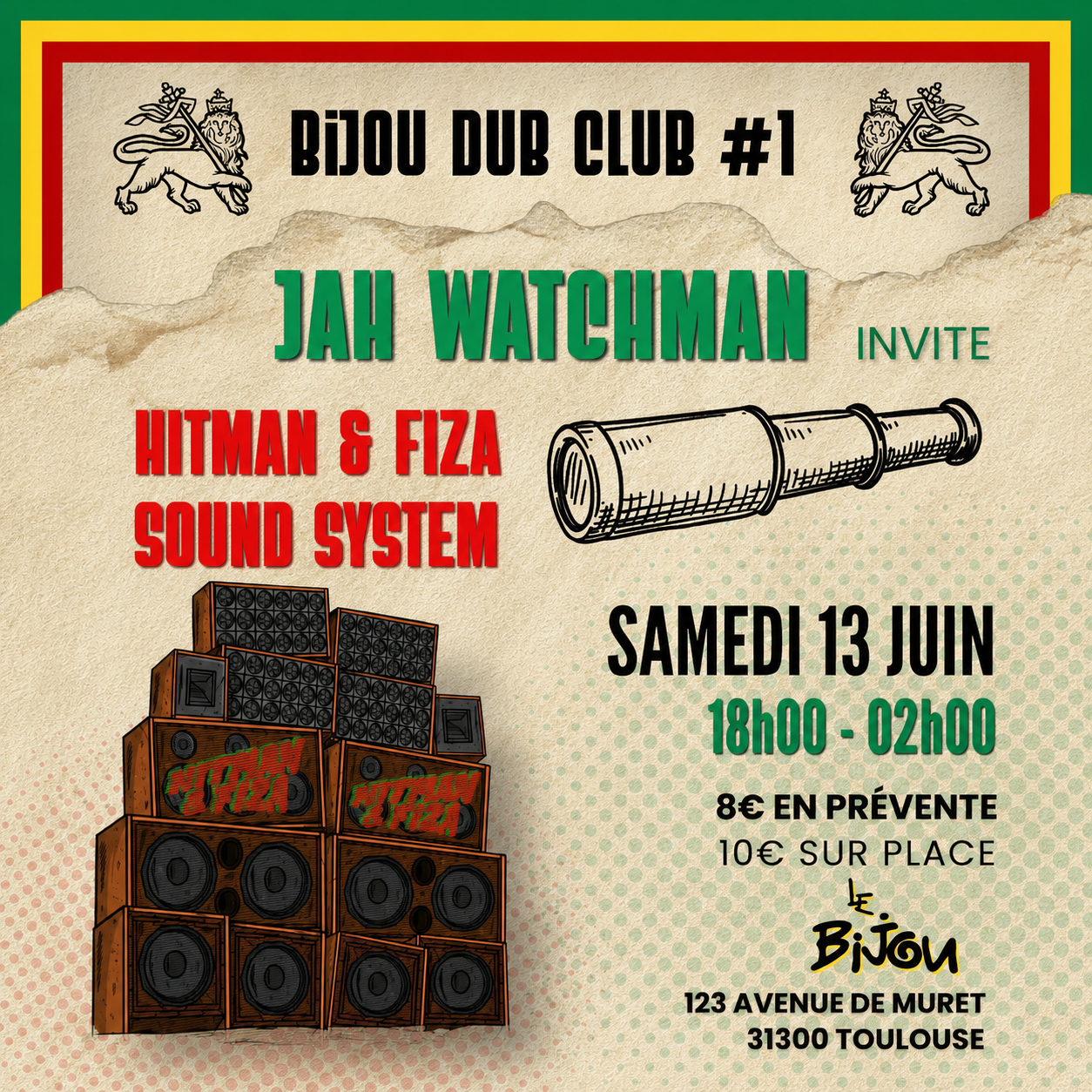 Bijou Dub Club #1 Hitman & Fiza Sound System