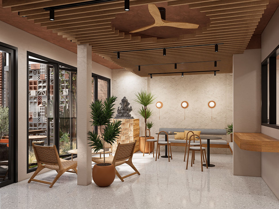 พื้นที่ต้อนรับ Co Working I Be Amazing Office ออกแบบโดย The Collective Studio