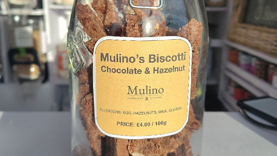Mulino's Biscotti - Dark Chocolate & Hazelnut
