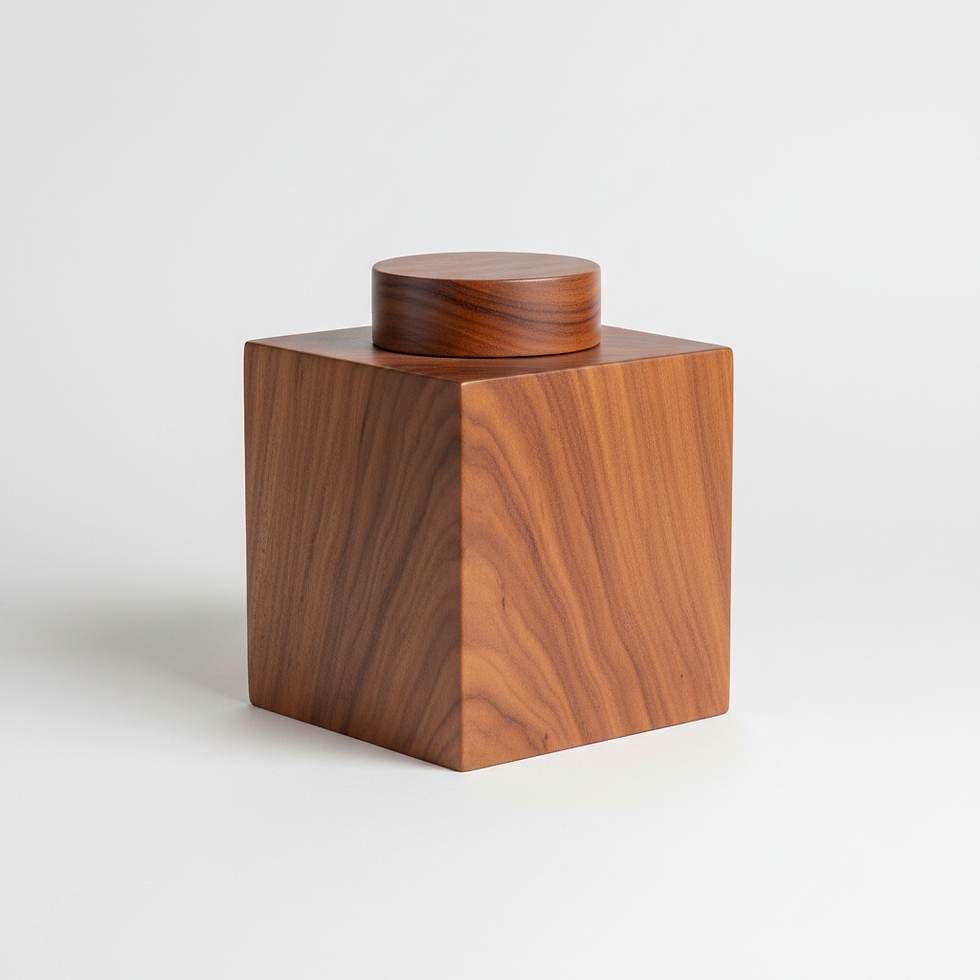 Natural Wood Urn