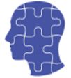 head silhouette represented by jigsaw shapes