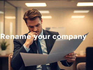 Changing Your Company's English Name: A Step-by-Step Guide