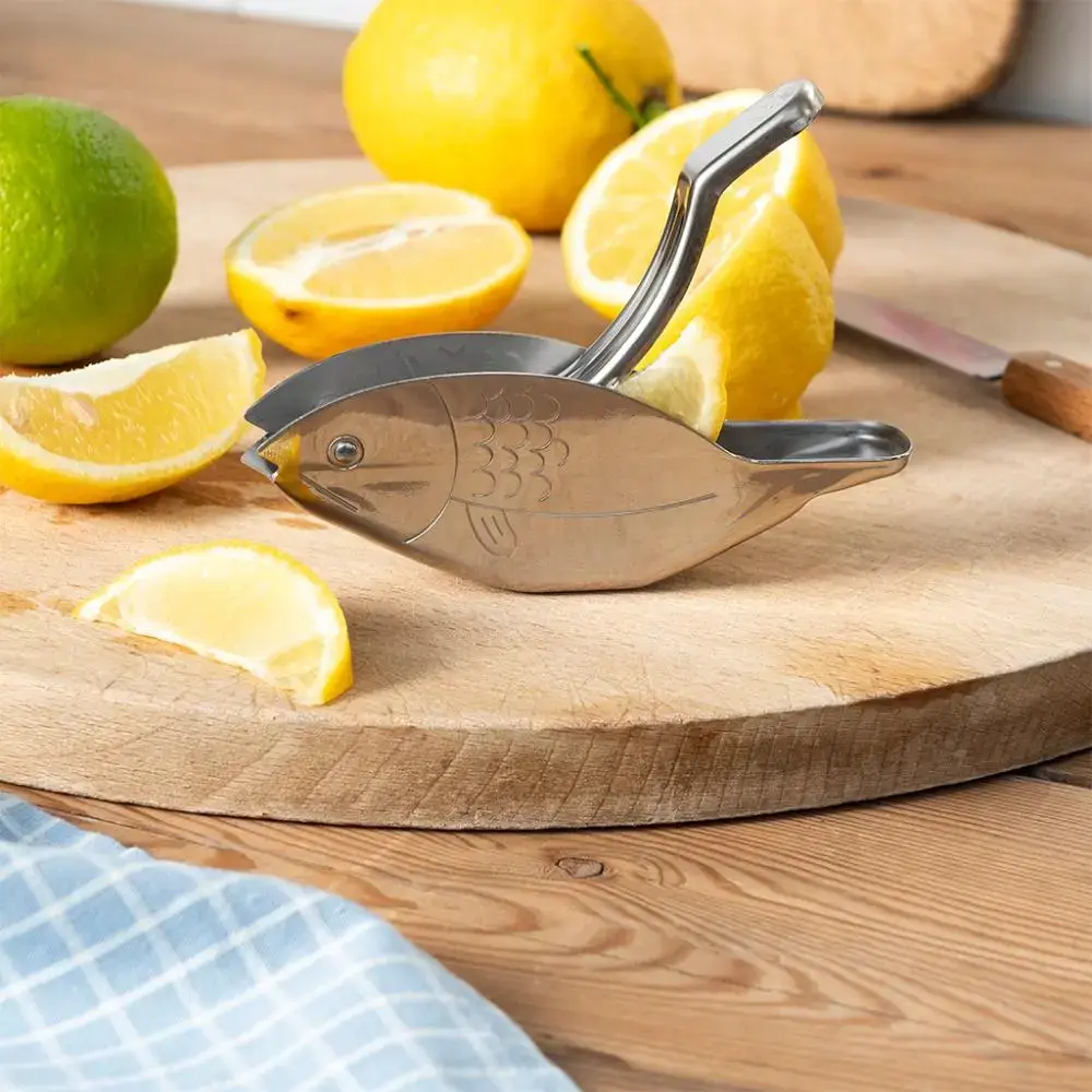 Fish - Stainless steel lemon wedge squeezer