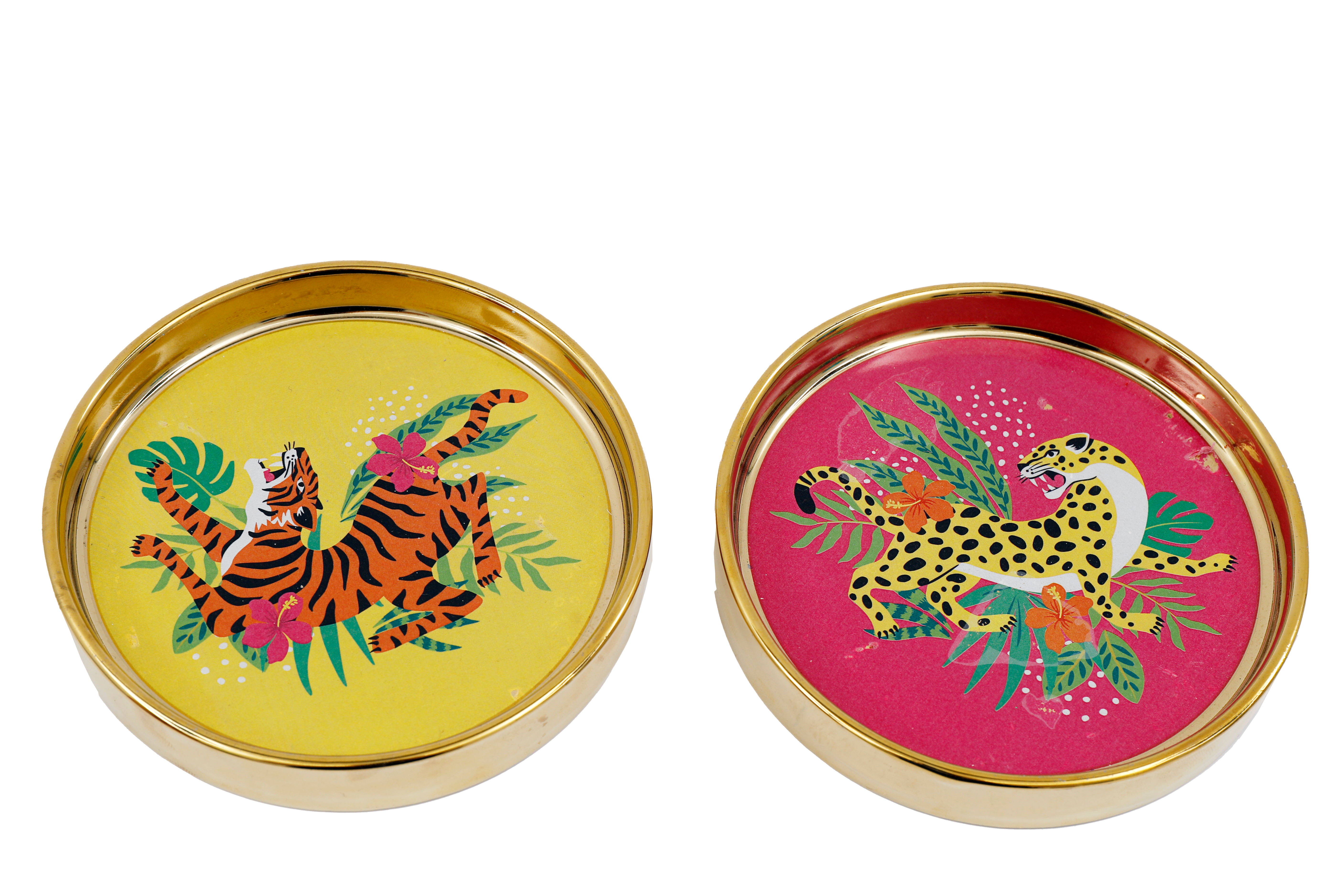 Crouching Tiger Trinket Dish - Set of 2