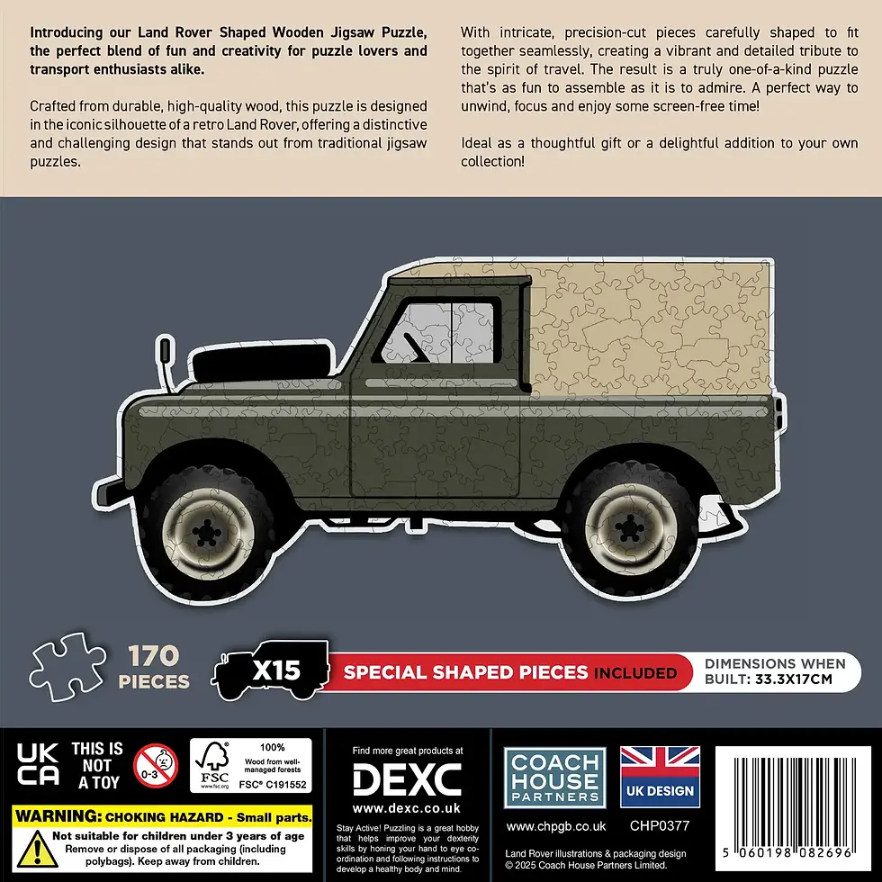 Thumbnail: Land Rover Wooden Shaped Jigsaw