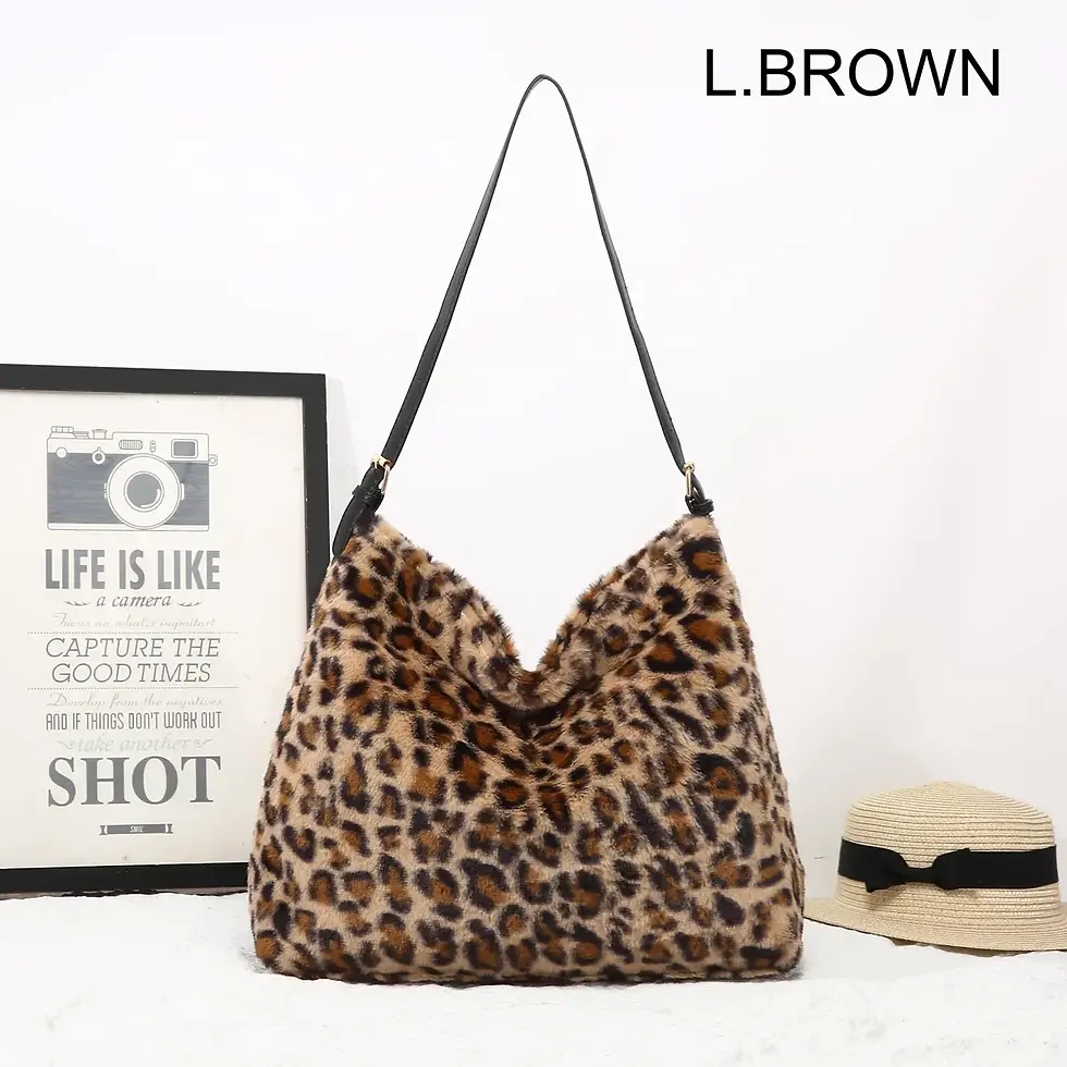 Leopard Print Slouch Bag - 25427