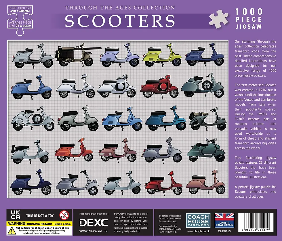 Thumbnail: Scooters 1000 Piece Jigsaw Puzzle