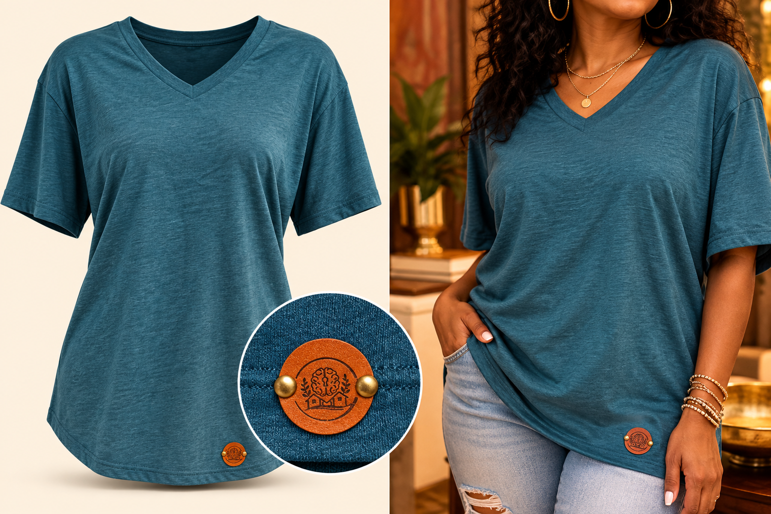 Life Renovations Signature V-neck Yoga T-shirt
