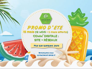 PROMO D’ETE Com'de Fabrik 15 mois (12 MOIS + 3 mois offerts) COMM’ DIGITALE
