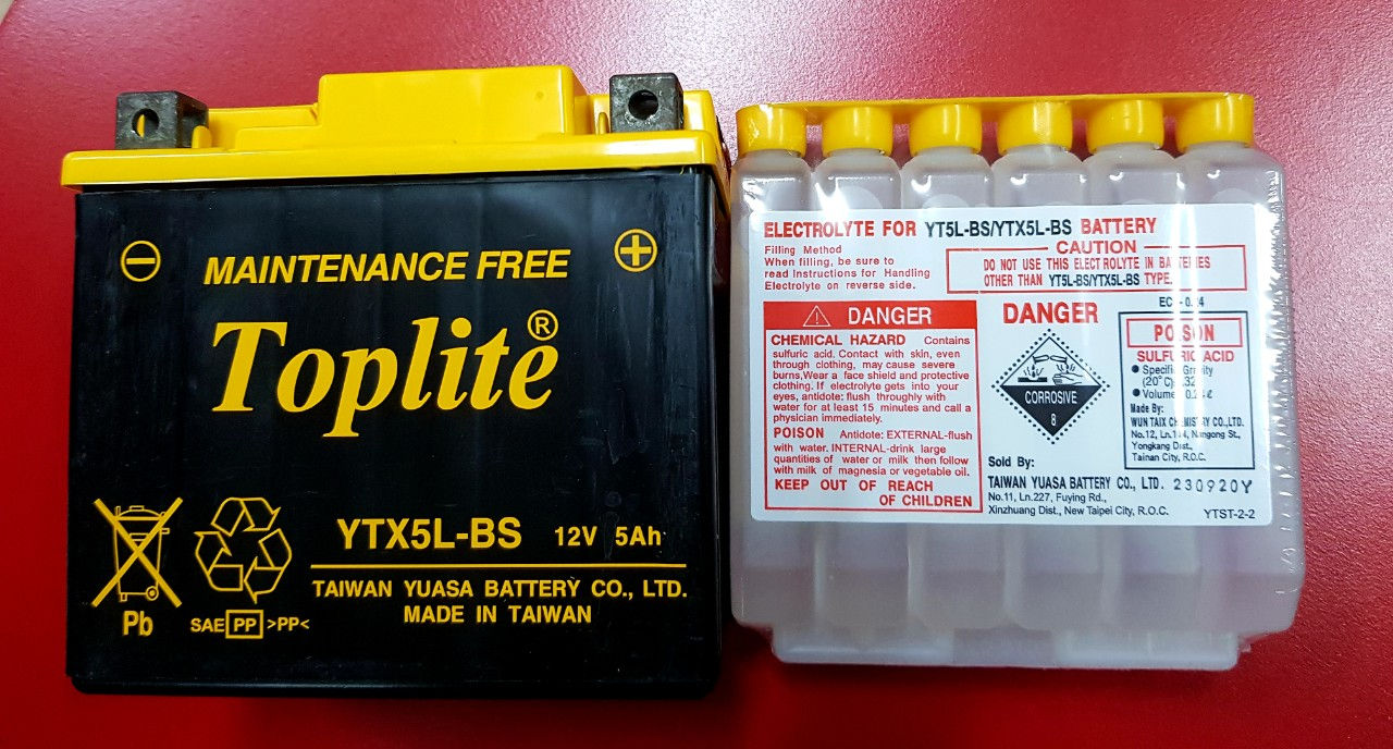 Battery Toplite YTX5L-BS