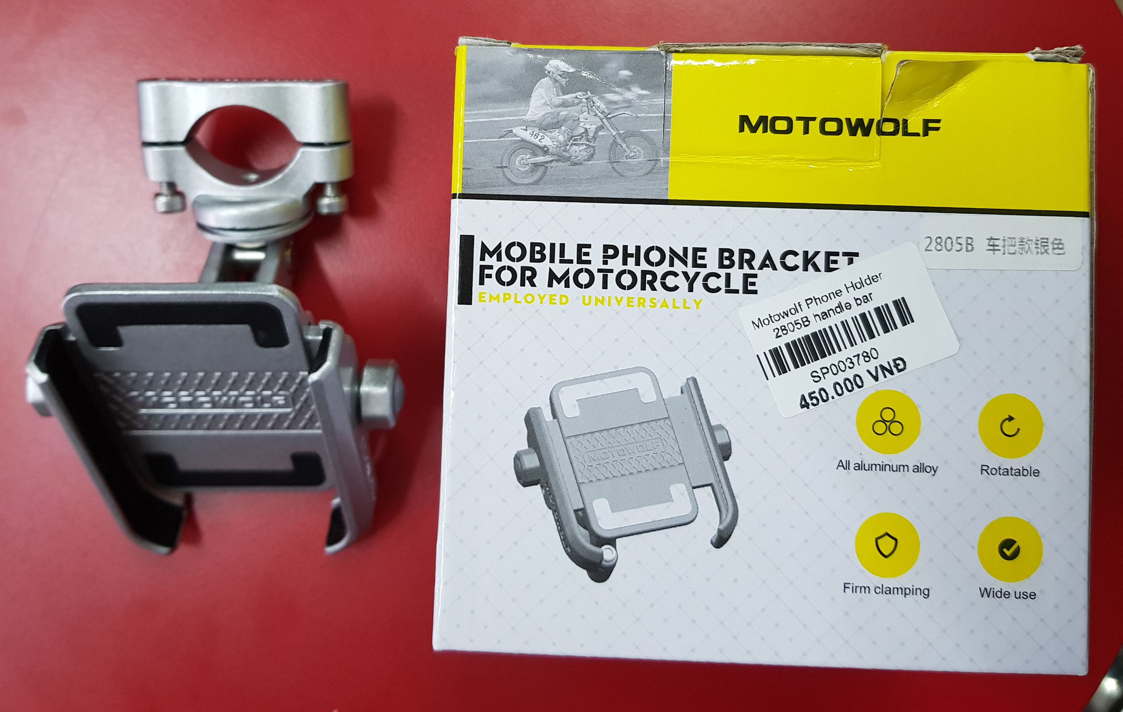 Motowolf Phone Holder Handle Bar