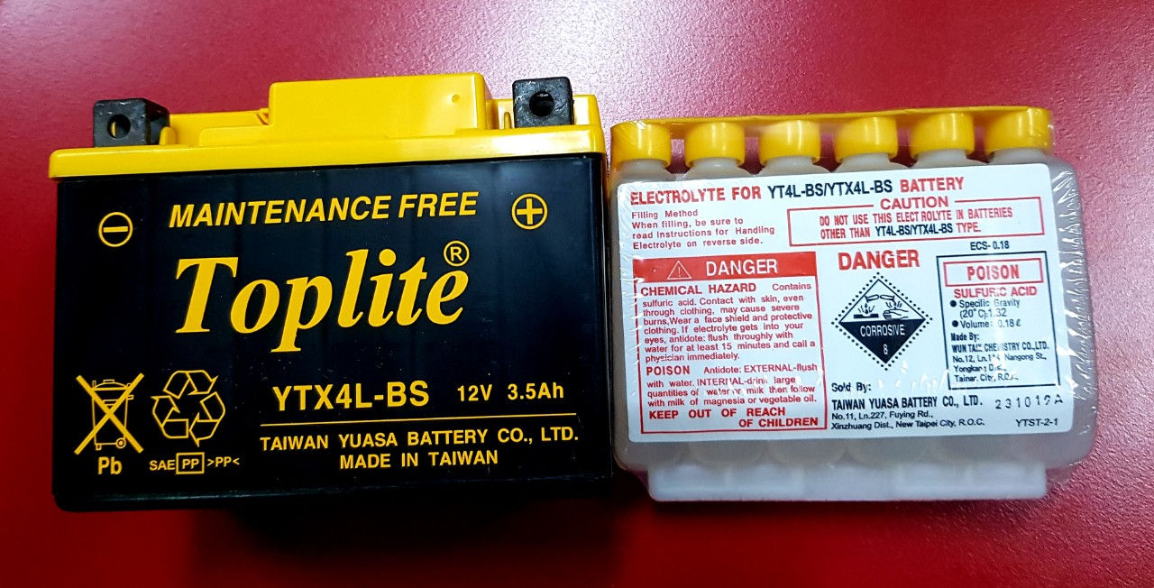 Battery Toplite YTX4L-BS
