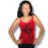Thumbnail: Red & Black Lace Trim Tank