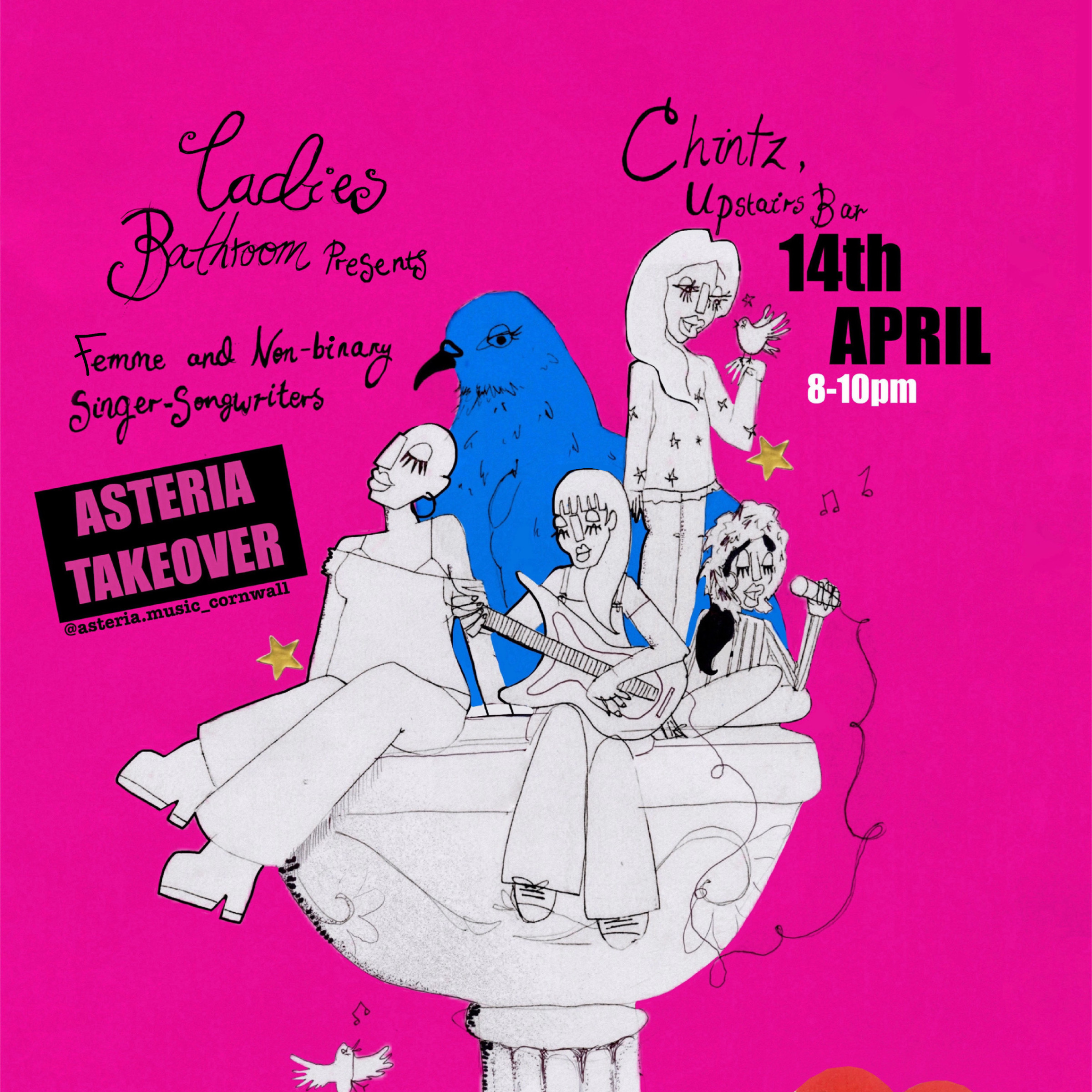 Ladies Bathroom Singer-Songwriters Evening: Asteria Take Over