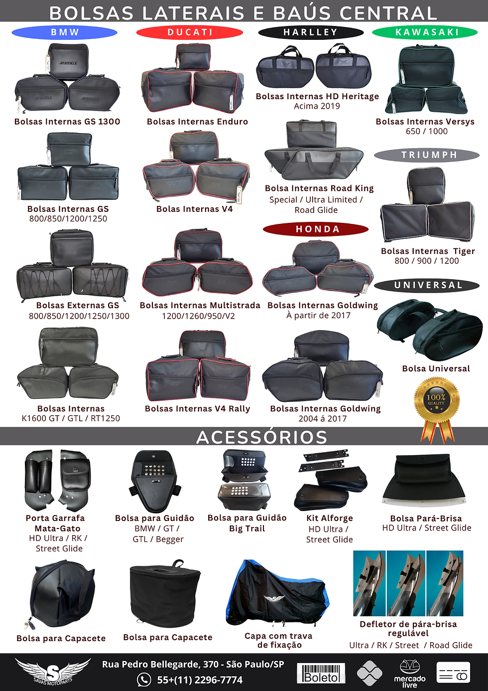 Miniatura: Bolsas Laterais Internas Para Nova Bmw Gs1300 Adventure