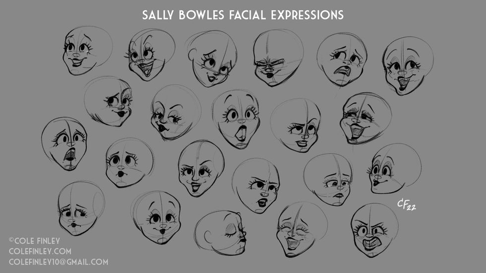 Cabaret Animated Development! Sally Facial Expressions!.jpg