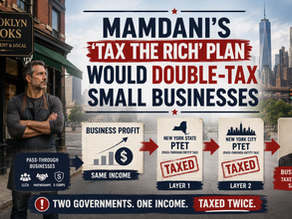 Mamdani’s “Tax the Rich” Plan Would Double-Tax Small Businesses