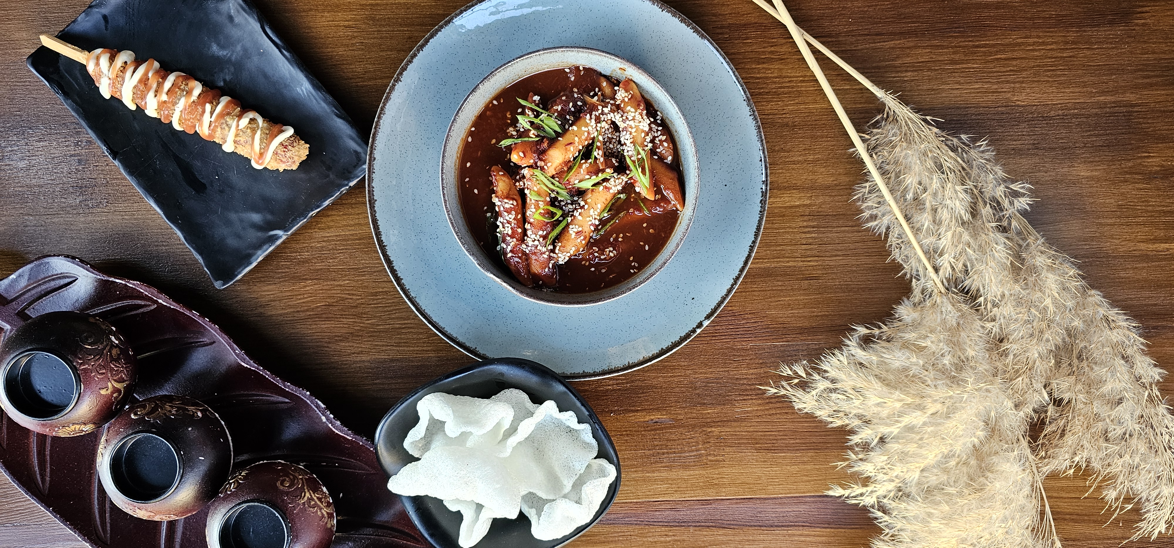 Arranged Food and Objects