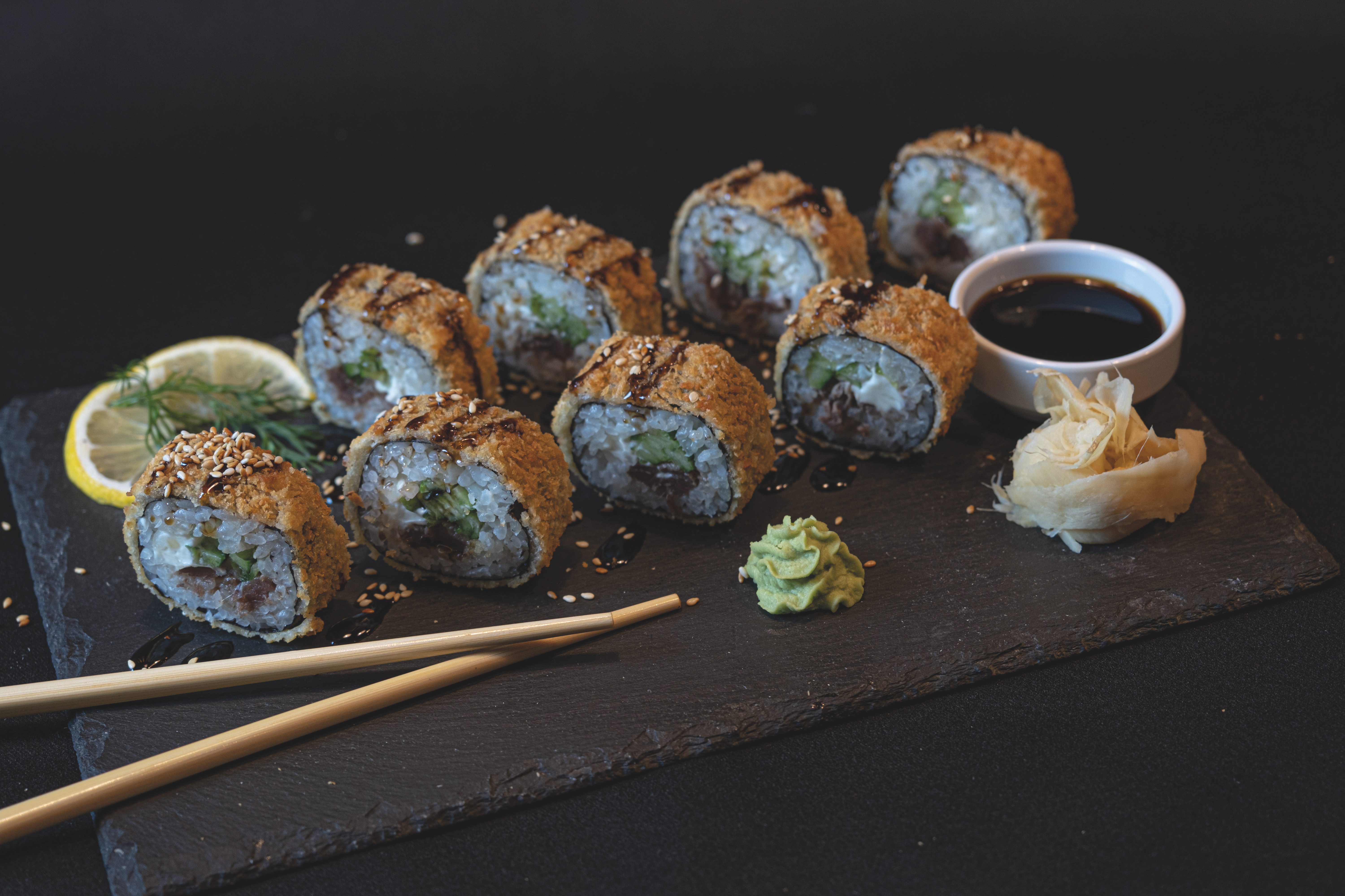 Arranged Food and Objects