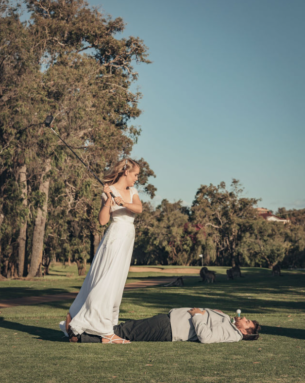 Unique wedding shot