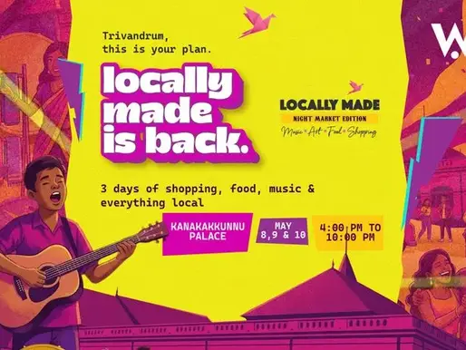 Locally Made Night Market Trivandrum 2026 Poster