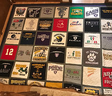 King sized t shirt quilt