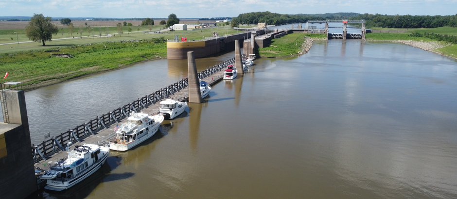 Waiting out Storm at Kaskaskia Lock & Dam (#56)