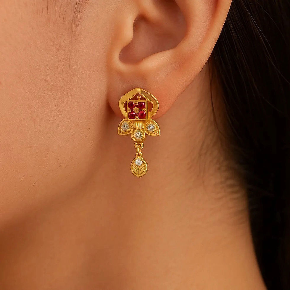 Thumbnail: Ornate Lotus Earrings