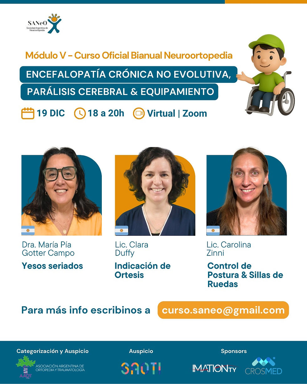 Curso oficial bianual Neuroortopedia Módulo V