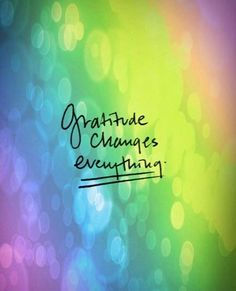 Gratitude and healing