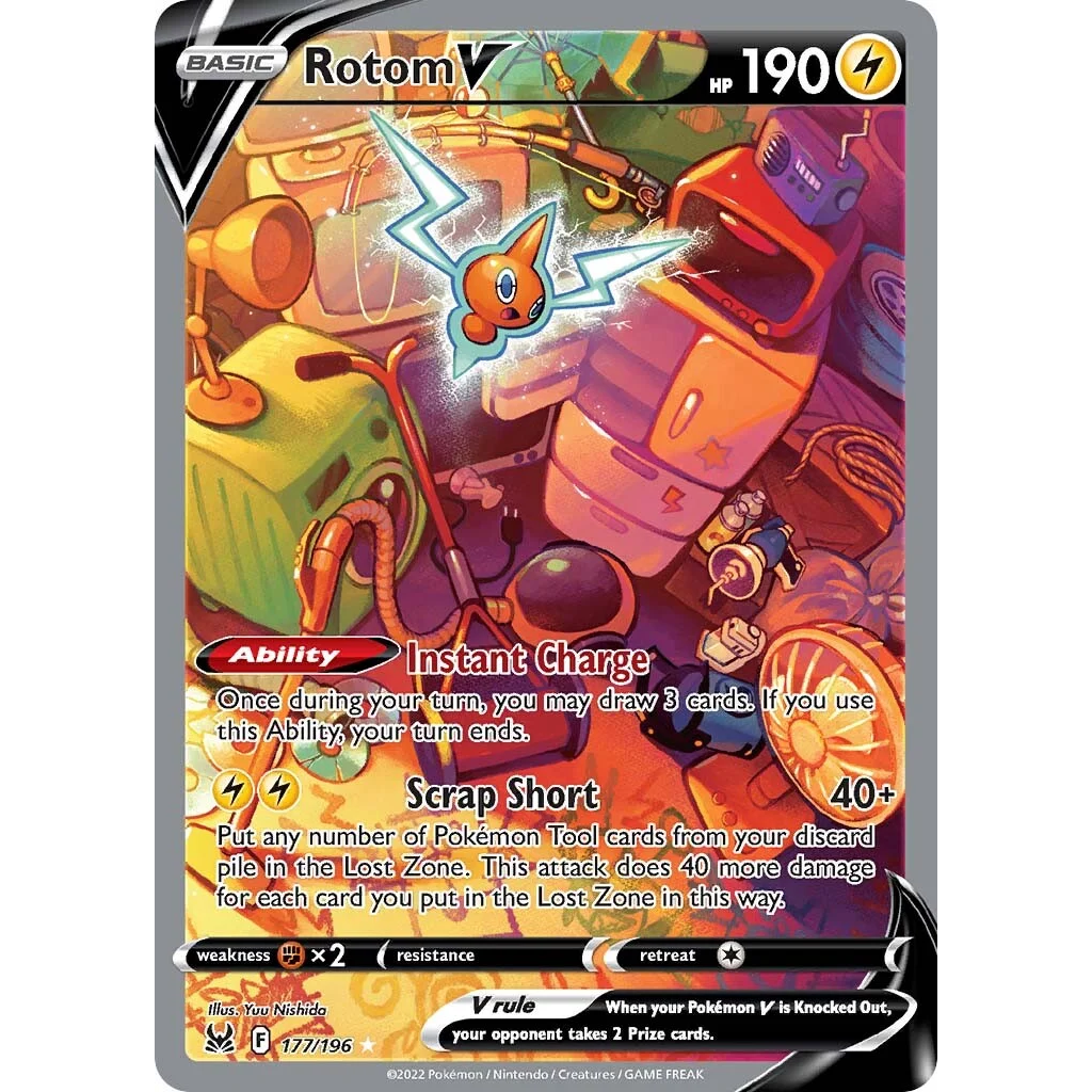 Rotom V #177 Pokemon Lost Origin