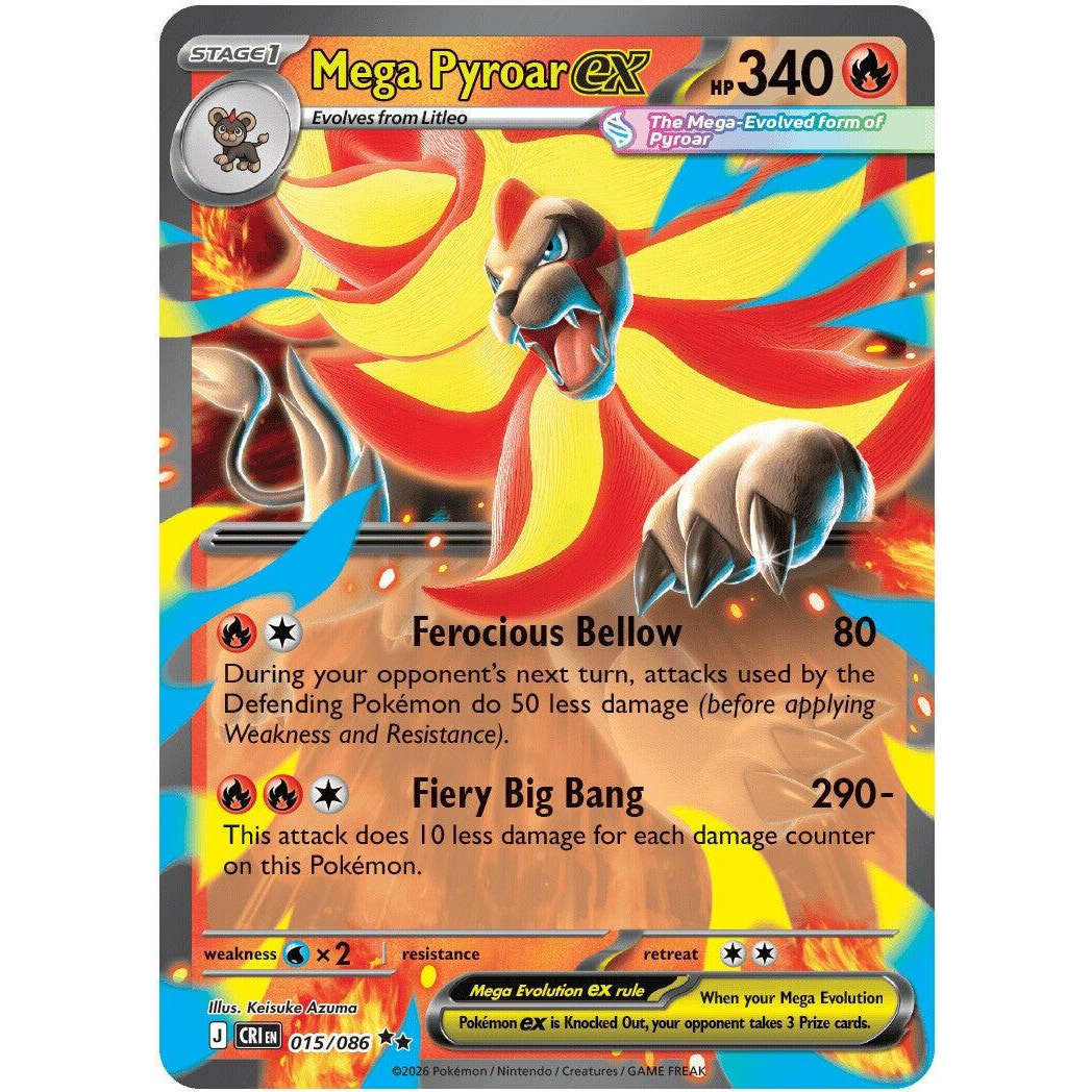 Mega Pyroar ex #15 Pokemon Chaos Rising